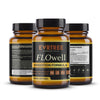 Flowell Digestive Health Supplement – Bottle with Organic Ingredients Label